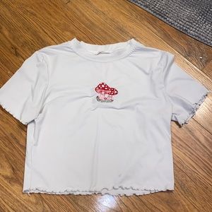 White baby tee